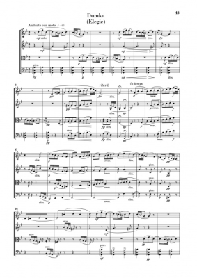 String Quartet E flat major op. 51 - Dvorak/Jost - Study Score - Book