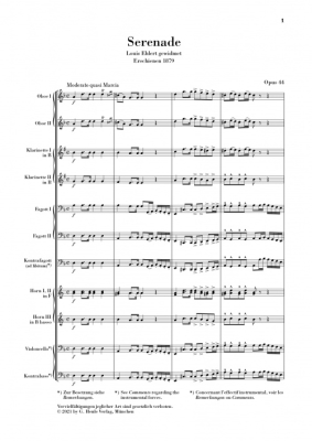 Wind Serenade d minor op. 44 - Dvorak/Rahmer - Study Score - Book