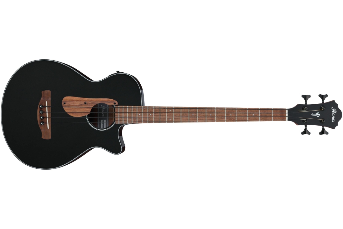 Ibanez AEGB24EBKH Acoustic-Electric Bass Guitar (Black High Gloss)