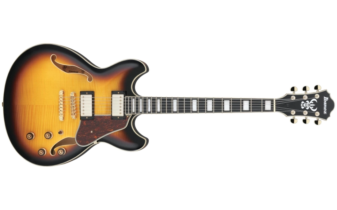 AS93FM Artcore Expressionist Hollowbody Electric Guitar - Antique Yellow Sunburst