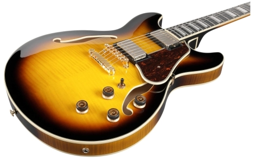 AS93FM Artcore Expressionist Hollowbody Electric Guitar - Antique Yellow Sunburst