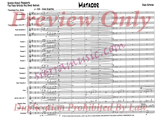 Matador - Stride - Jazz Ensemble - Gr. Advanced
