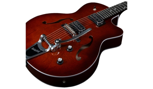 5th Avenue Uptown T-Armond Hollowbody Guitar - Havana Burst