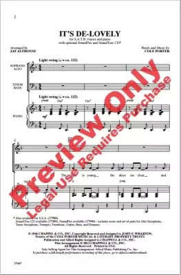It\'s De-Lovely - Porter/Althouse - SATB