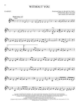 Hit Songs: Instrumental Play-Along - Clarinet - Book/Audio Online