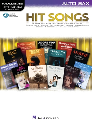 Hit Songs: Instrumental Play-Along - Alto Sax - Book/Audio Online