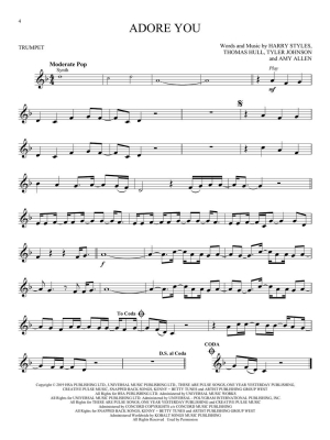 Hit Songs: Instrumental Play-Along - Trumpet - Book/Audio Online