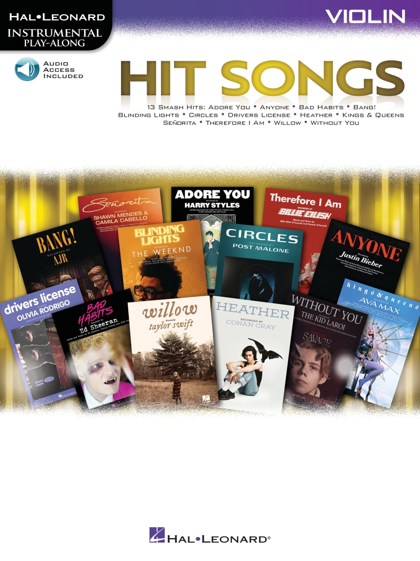 Hit Songs: Instrumental Play-Along - Violin - Book/Audio Online