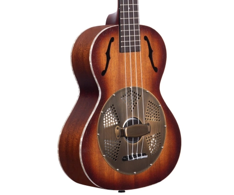 Resonator Tenor Ukulele with Brass Cover