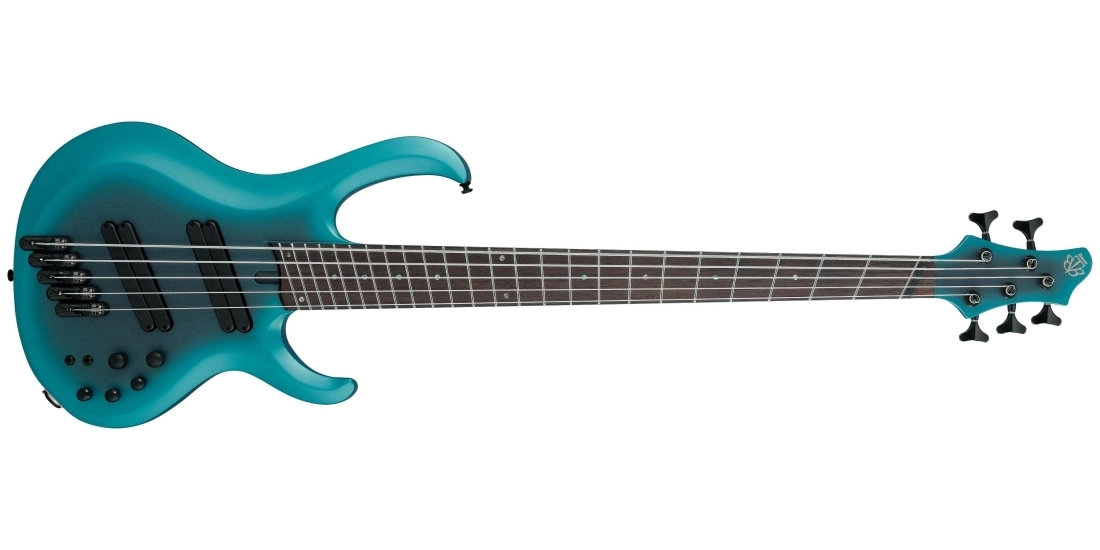 BTB Bass Workshop 5-String Multi scale Electric Bass w/Case - Cerulean Aura Burst Matte