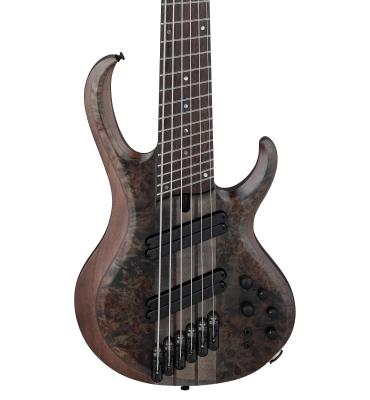 BTB Bass Workshop 6-String Multi scale Electric Bass w/Case - Transparent Gray Flat