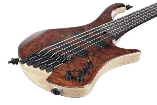 EHB Ergonomic Headless Bass, 5-String Multi scale w/Bag - Natural Mocha Low Gloss