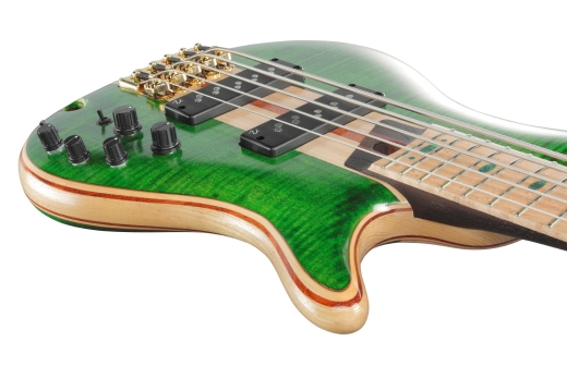SR Premium 5-String Electric Bass w/Bag - Emerald Green Low Gloss