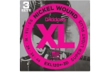 DAddario - EXL120+ Super Light Plus Electric Guitar Strings, 9.5-44 - 3 Pack
