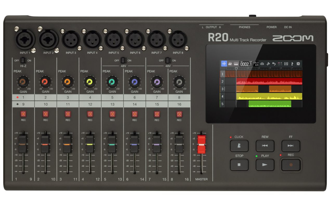 R20 16 Track Recorder with Touchscreen Interface
