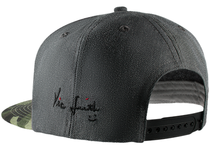 Grey Camo 6-Panel Snapback Hat