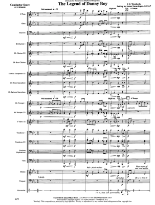 The Legend of Danny Boy - Swearingen - Concert Band - Gr. 3