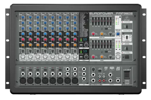 900 Watt 10 Channel Powered Mixer w/Dual Multi-FX