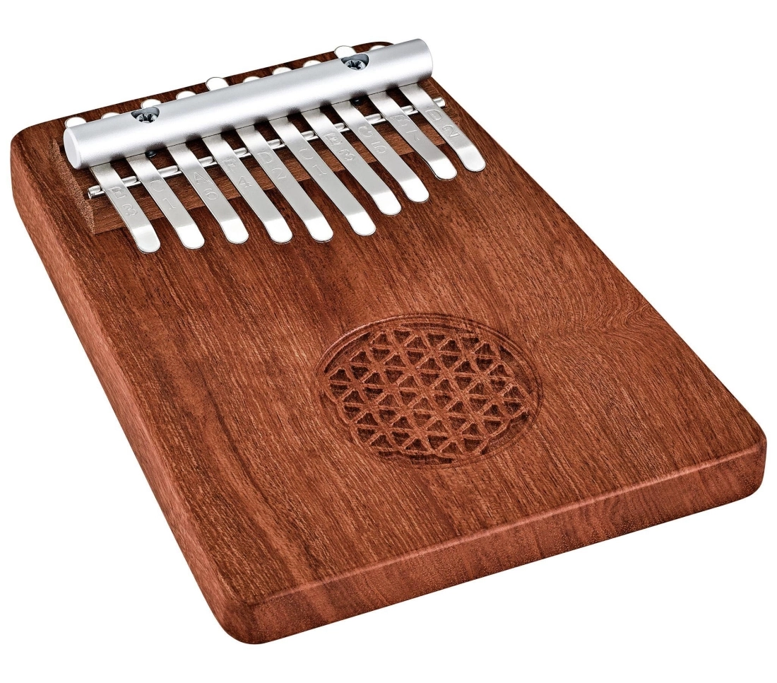 Sonic Energy 10 Note Kalimba with Flower of Life Relief