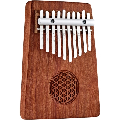Sonic Energy 10 Note Kalimba with Flower of Life Relief