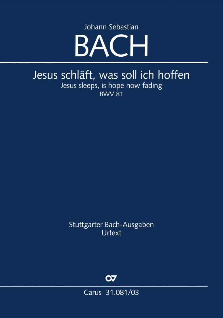 Jesus Schlaft, was soll ich hoffen, BWV 81 - Bach - Full Score