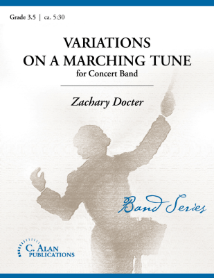 Variations on a Marching Tune - Docter - Concert Band - Gr. 3.5