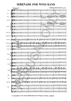 Serenade, Op.22c - Bourgeois - Concert Band - Gr. 3.5