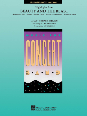 Hal Leonard - Highlights from Beauty and the Beast - Ashman /Menken /Moss - Concert Band - Gr. 4