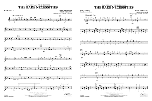 The Bare Necessities - Gilkyson/Vinson - Concert Band - Gr. 1.5