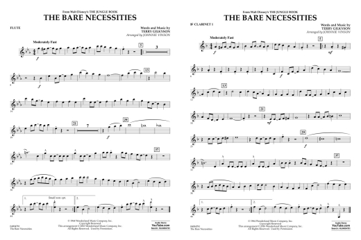 The Bare Necessities - Gilkyson/Vinson - Concert Band - Gr. 1.5
