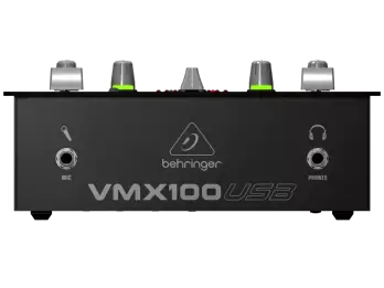 2 Channel DJ Mixer w/Usb Audio Interface