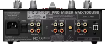 2 Channel DJ Mixer w/Usb Audio Interface