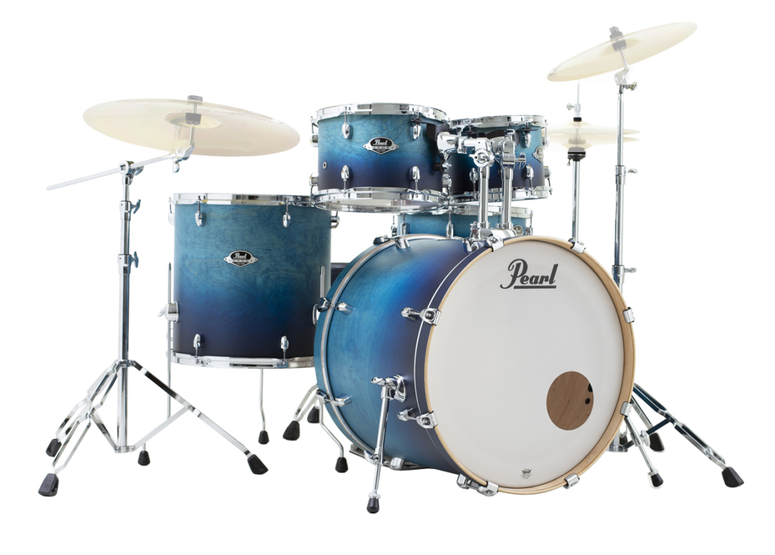 Export Lacquer 5-Piece Drum Kit (22,10,12,16,SD) with Hardware - Azure Daybreak