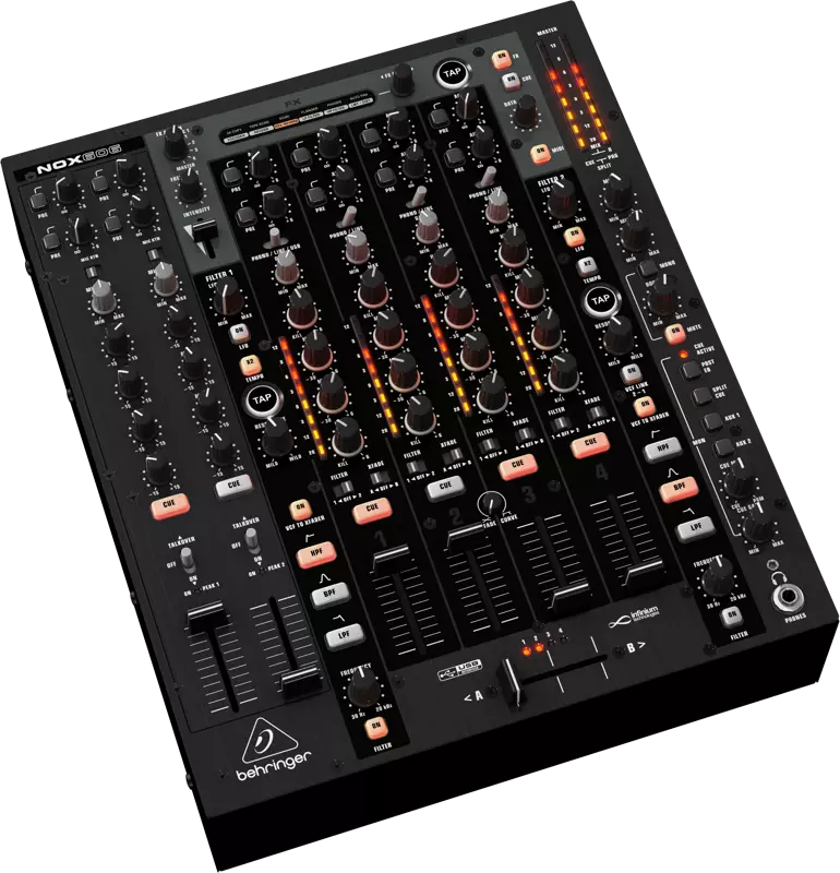 6 Channel DJ Mixer w/VCA Crossfader USB Audio Interface