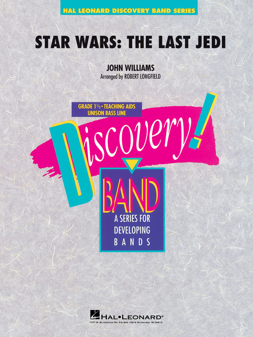 Star Wars: The Last Jedi - Williams/Longfield - Concert Band - Gr. 1.5