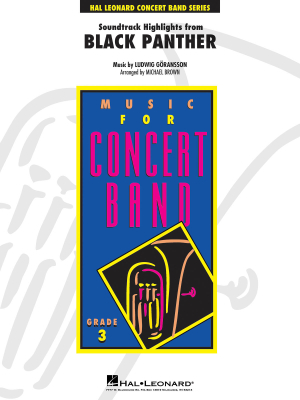 Hal Leonard - Soundtrack Highlights from Black Panther - Goransson/Brown - Concert Band - Gr. 3