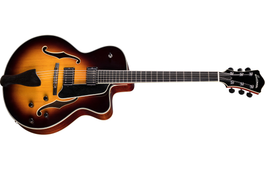 Eastman Guitars - AR605CED All Solid Archtop Hollowbody Guitar with Hardshell Case - Classic Sunburst