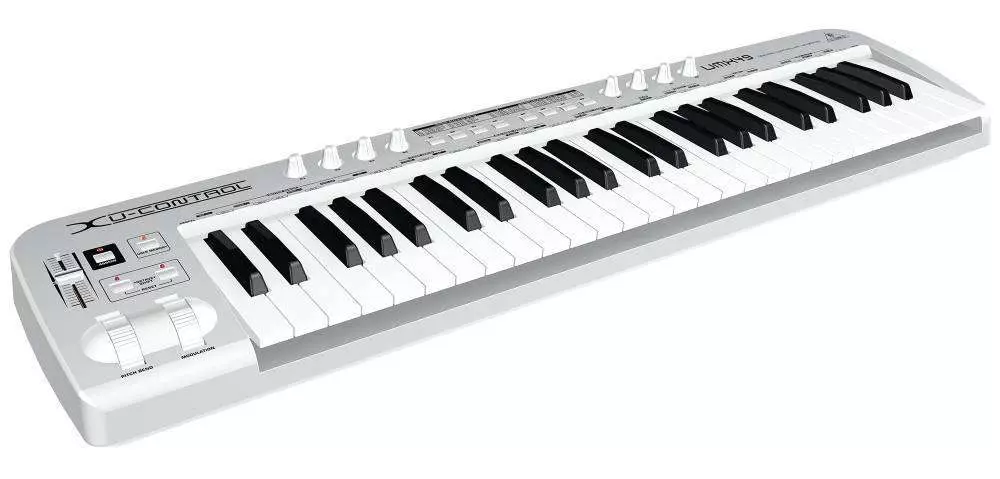 49 Key USB/MIDI Controller Keyboard w/USB Audio Interface