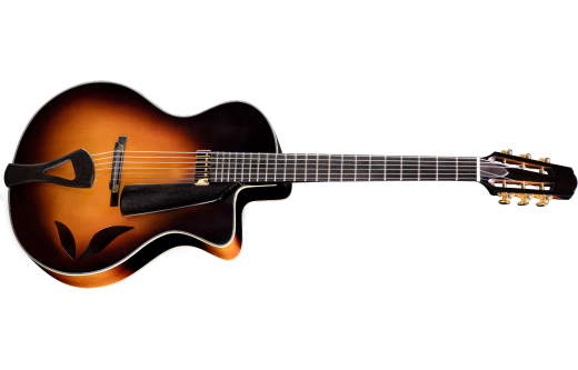 FV880CE Frank Vignola Archtop Hollowbody Guitar with Hardshell Case - Sunburst