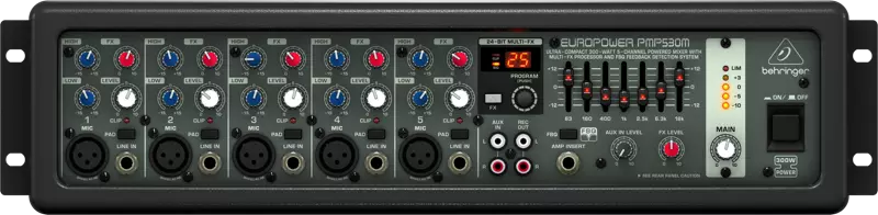 300 Watt 5 Channel Powered Mixer