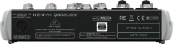 8 Input 2 BUS Mixer w/USB Audio Interface