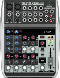 10 Input 2 BUS Mixer w/USB Audio Interface