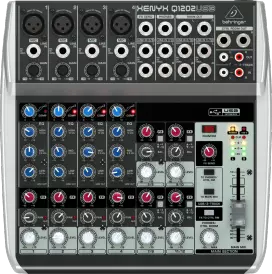 12 Input 2 BUS Mixer w/USB Audio Interface