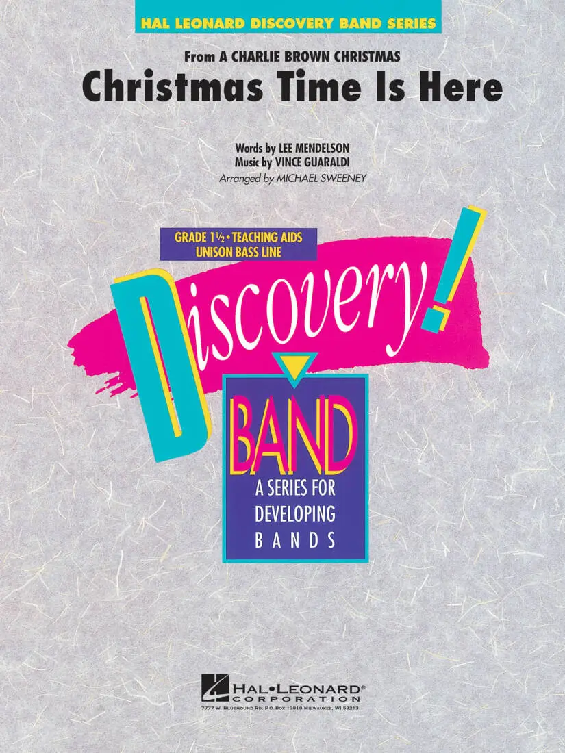 Christmas Time Is Here - Mendelson /Guaraldi /Sweeney - Concert Band - Gr. 1.5