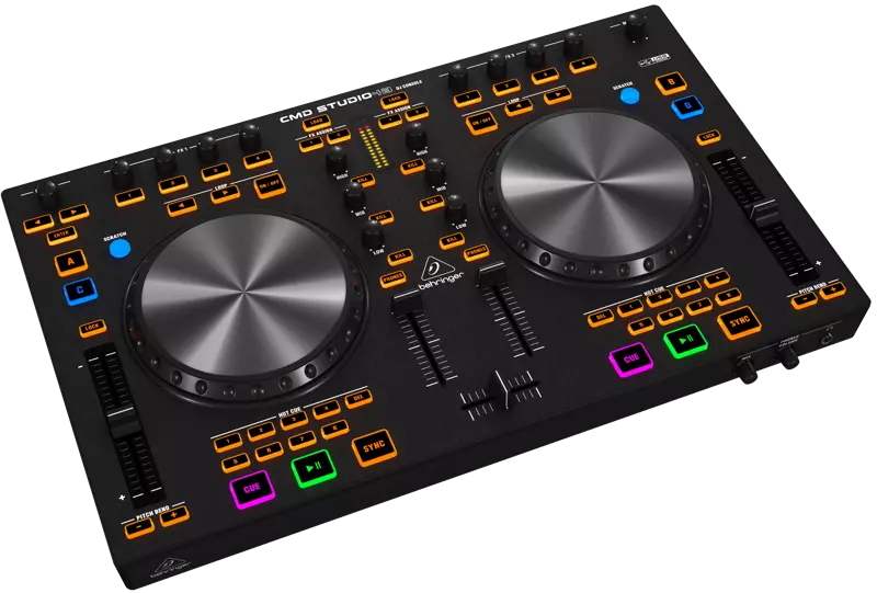 4 Deck DJ MIDI Controller w/4-Channel Audio