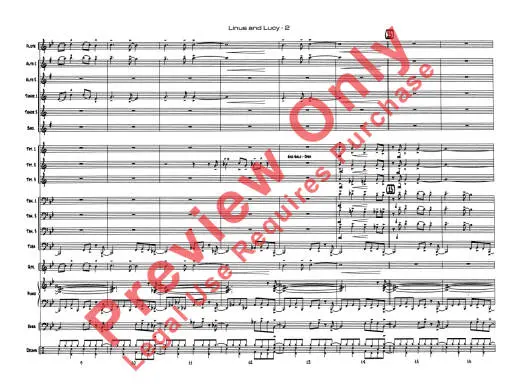 Linus and Lucy - Guaraldi/Davis - Jazz Ensemble - Gr. 1