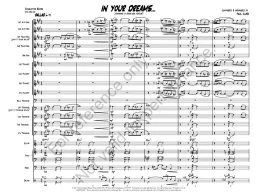 In Your Dreams... - Clark - Jazz Ensemble - Gr. 2.5