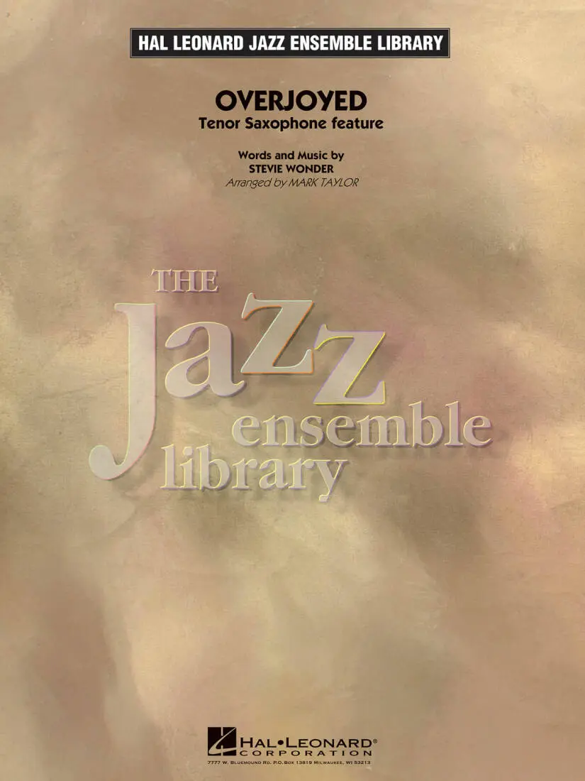 Overjoyed - Wonder/Taylor - Tenor Sax/Jazz Ensemble - Gr. 4