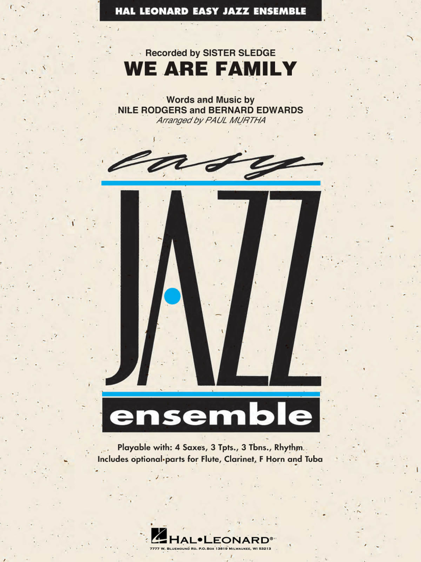 We Are Family - Rodgers /Edwards /Murtha - Jazz Ensemble - Gr. 2
