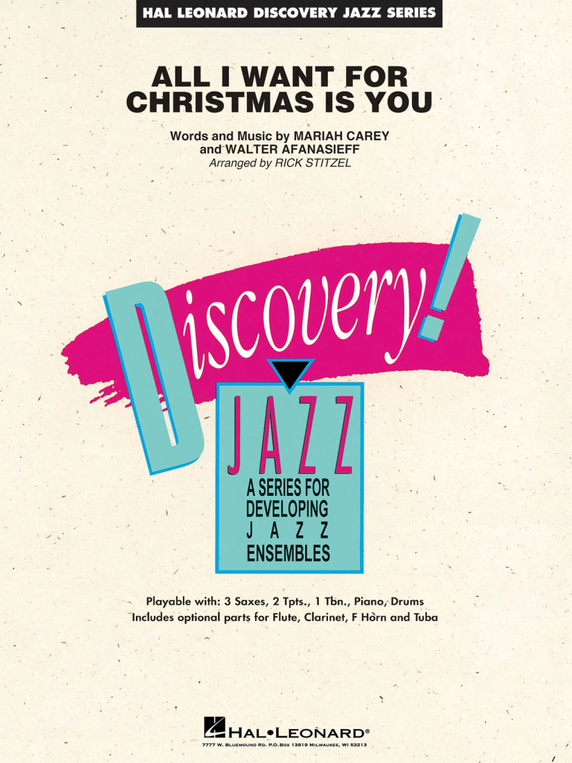 All I Want For Christmas Is You - Carey /Afanasieff /Stitzel - Jazz Ensemble - Gr. 1.5
